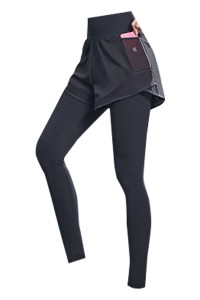 Fitness pants women's high waist fake two-piece running Yoga Pants elastic tight fitting autumn and winter wear quick drying exercise pants  SKSP024 detail view-12